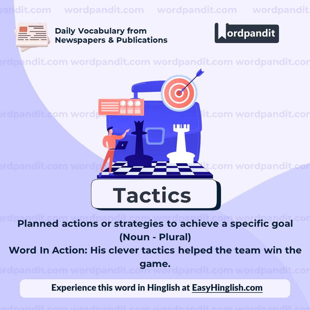 Tactics Vocabulary Post