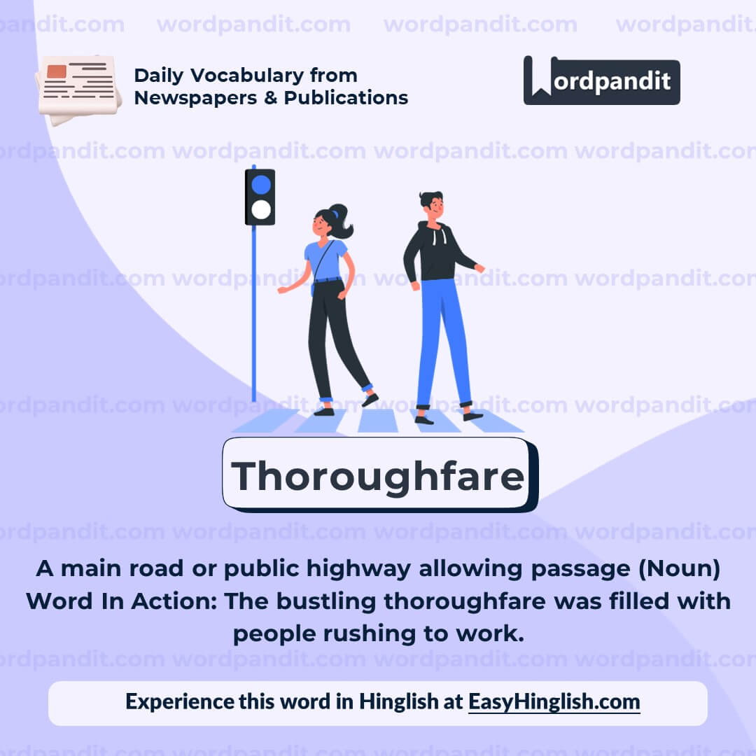 Thoroughfare Vocabulary Post