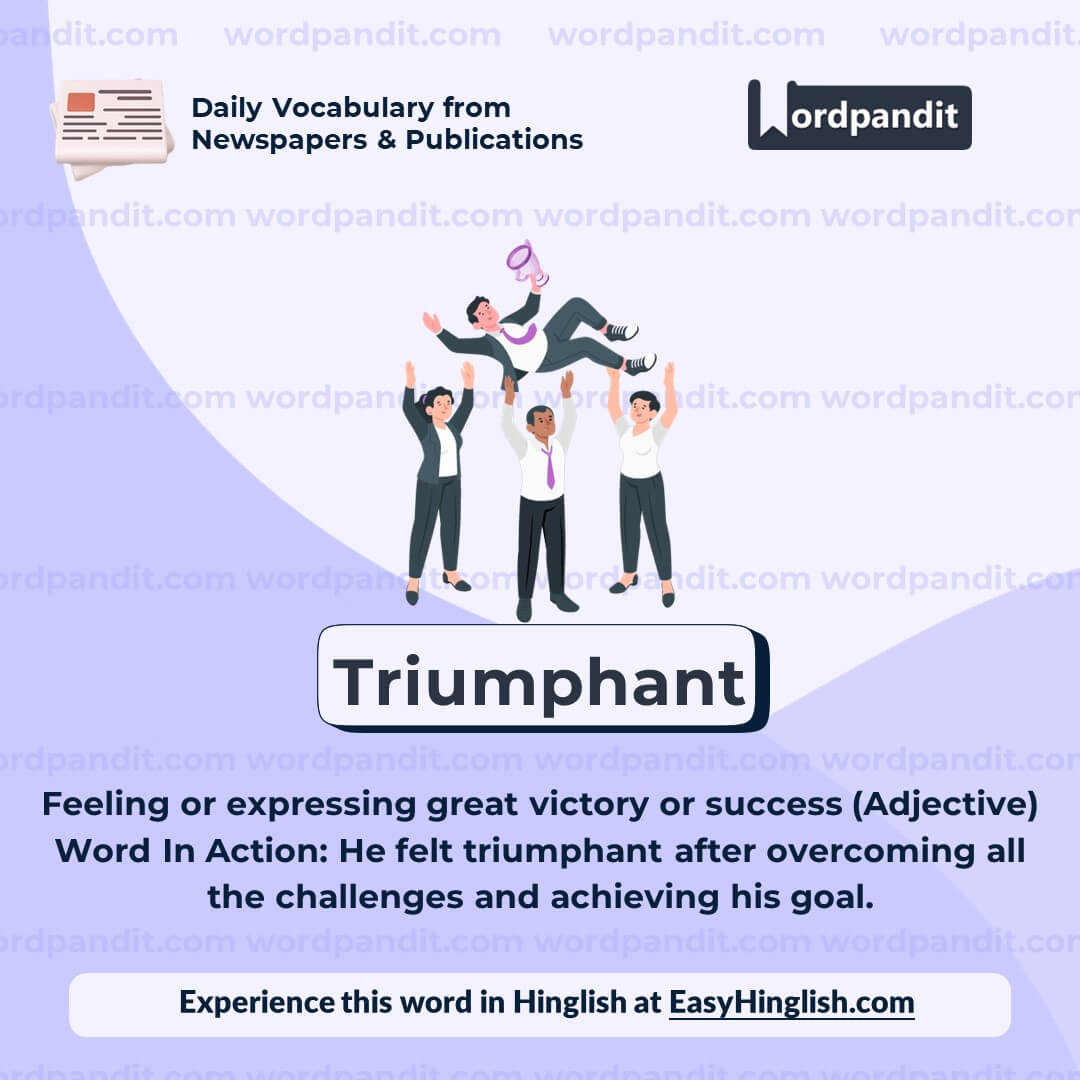 Triumphant Vocabulary Post