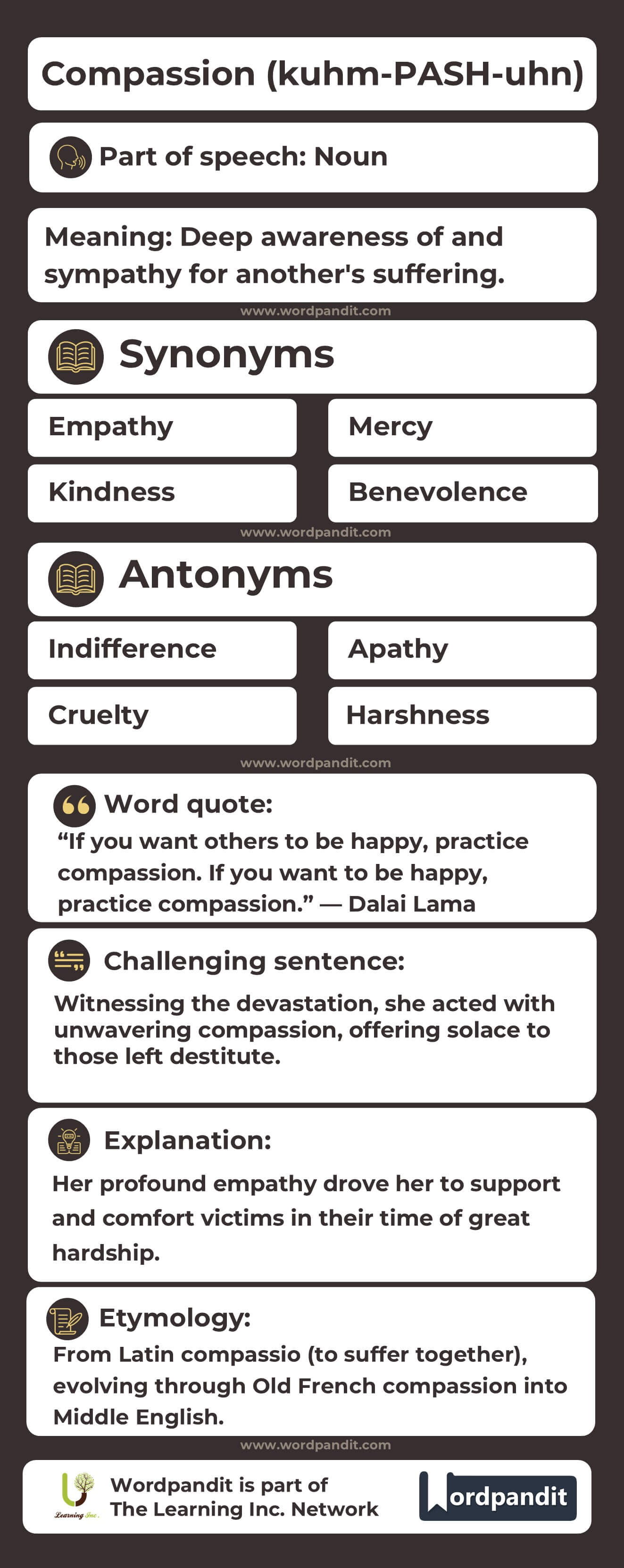 Compassion Flashcard