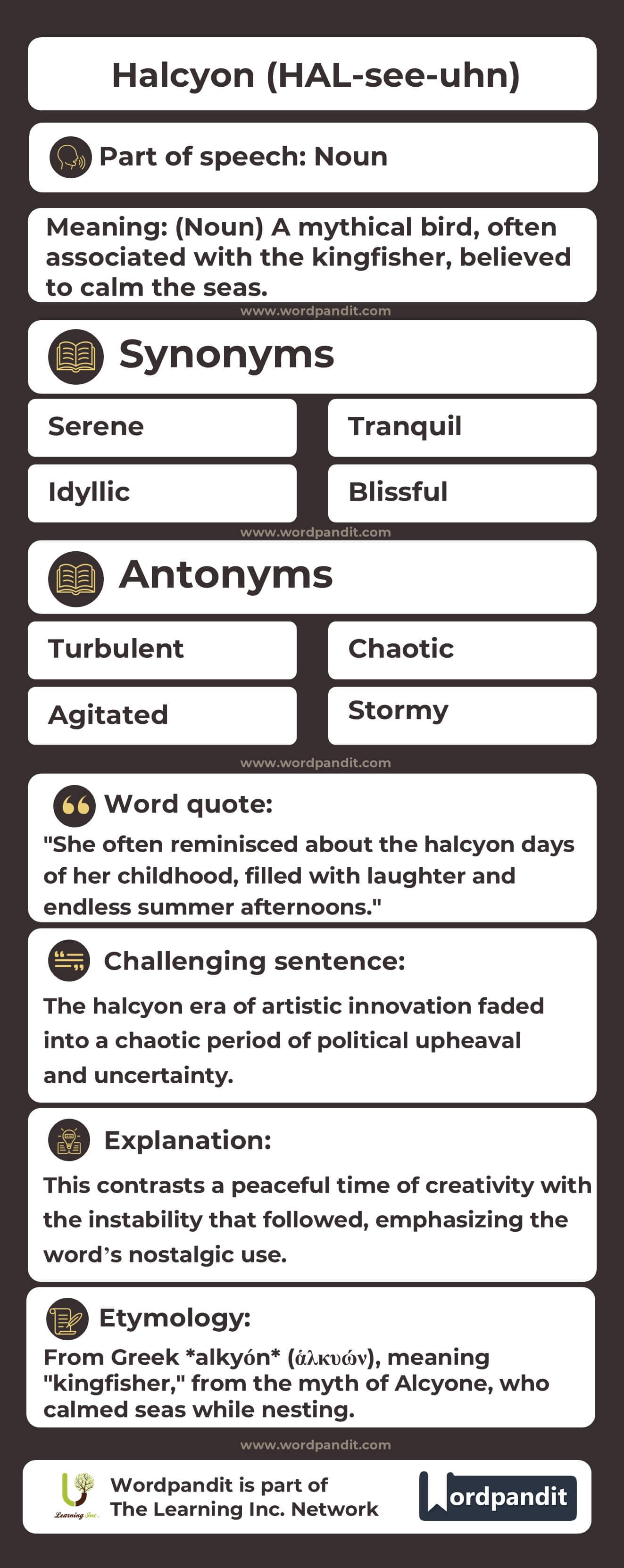 Halcyon Flashcard