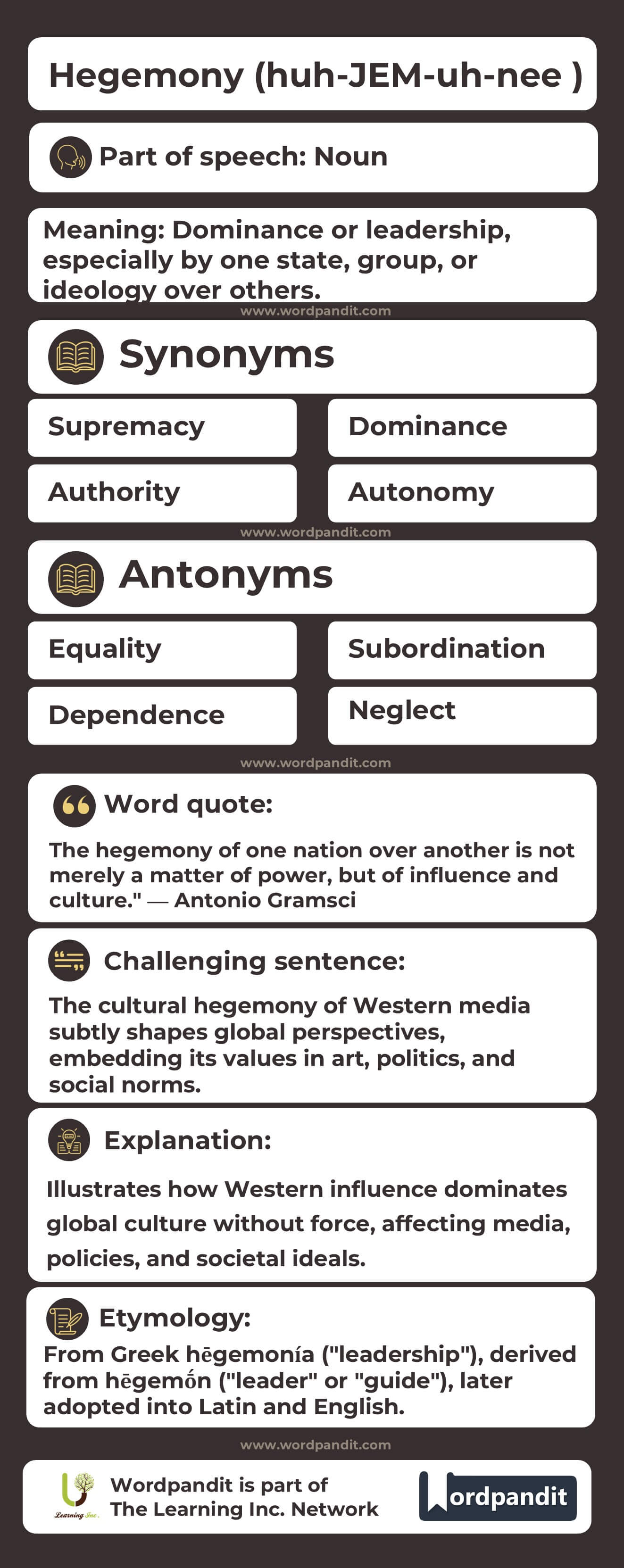 Hegemony Flashcard