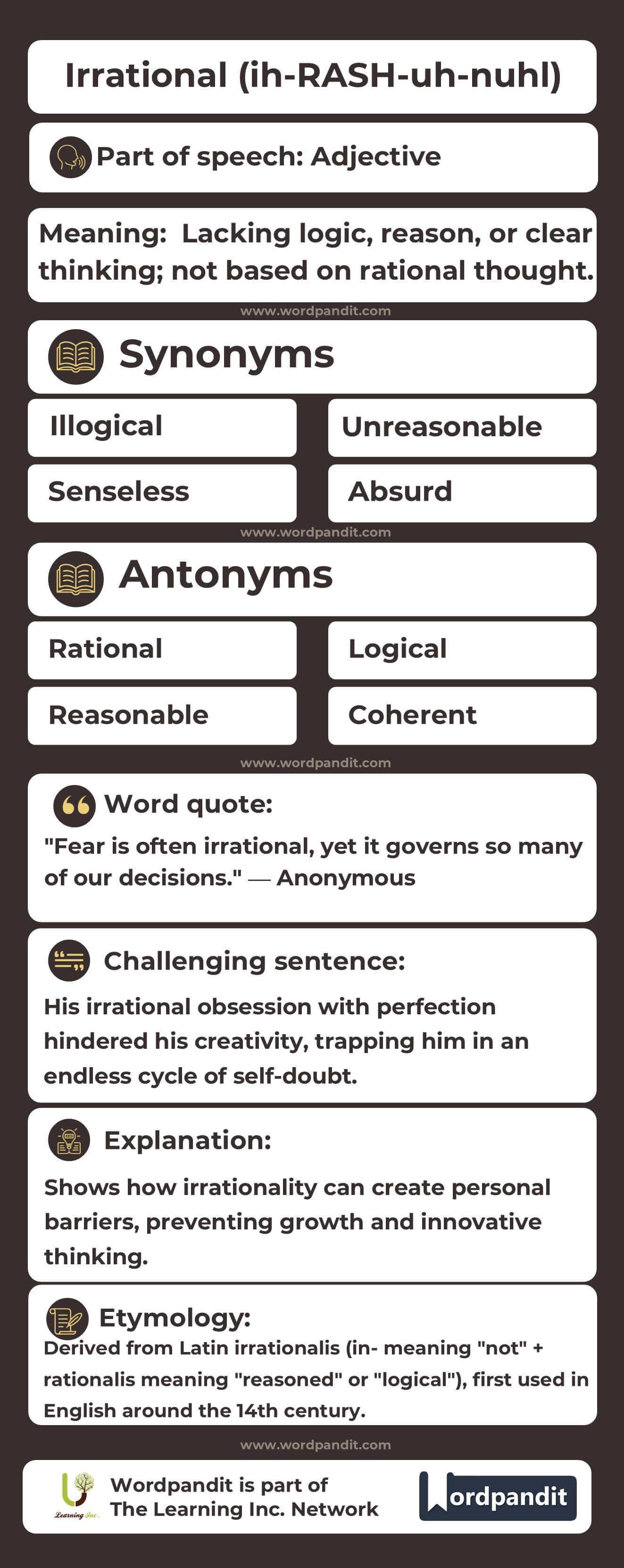 Irrational Flashcard