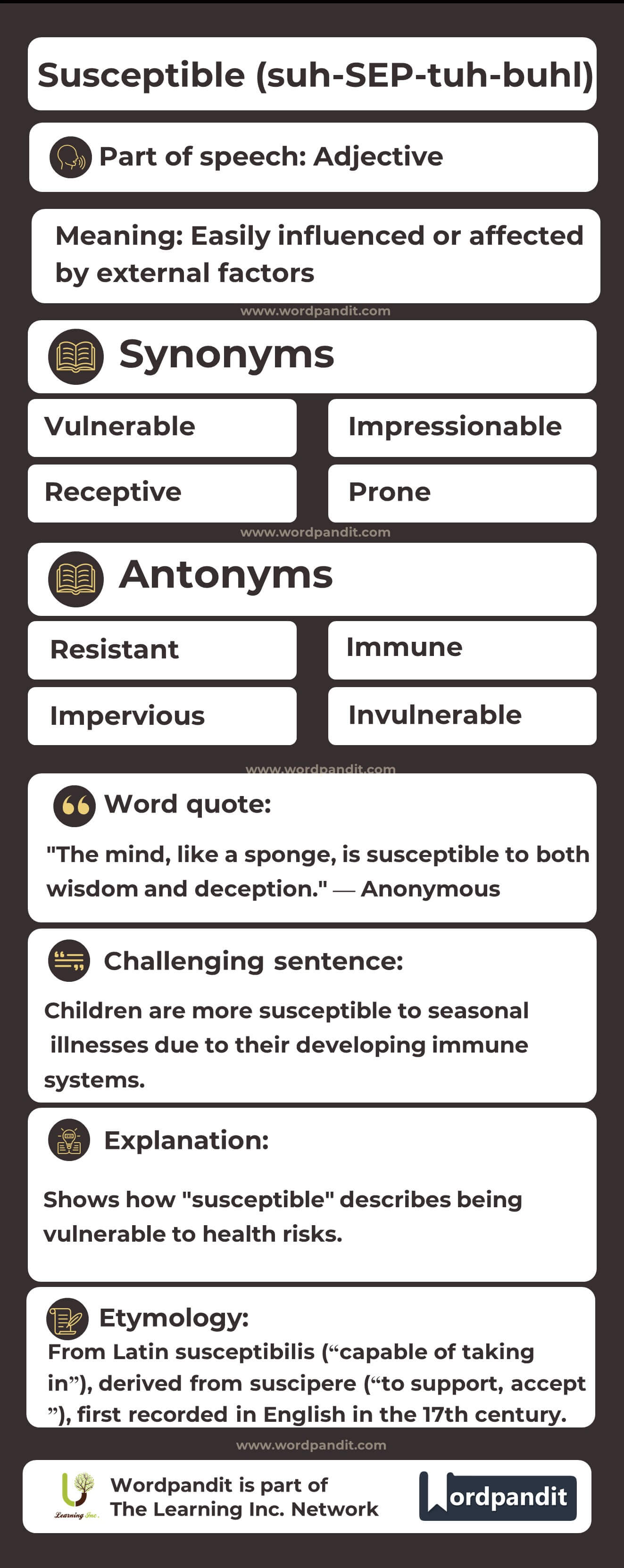 Susceptible Flashcard
