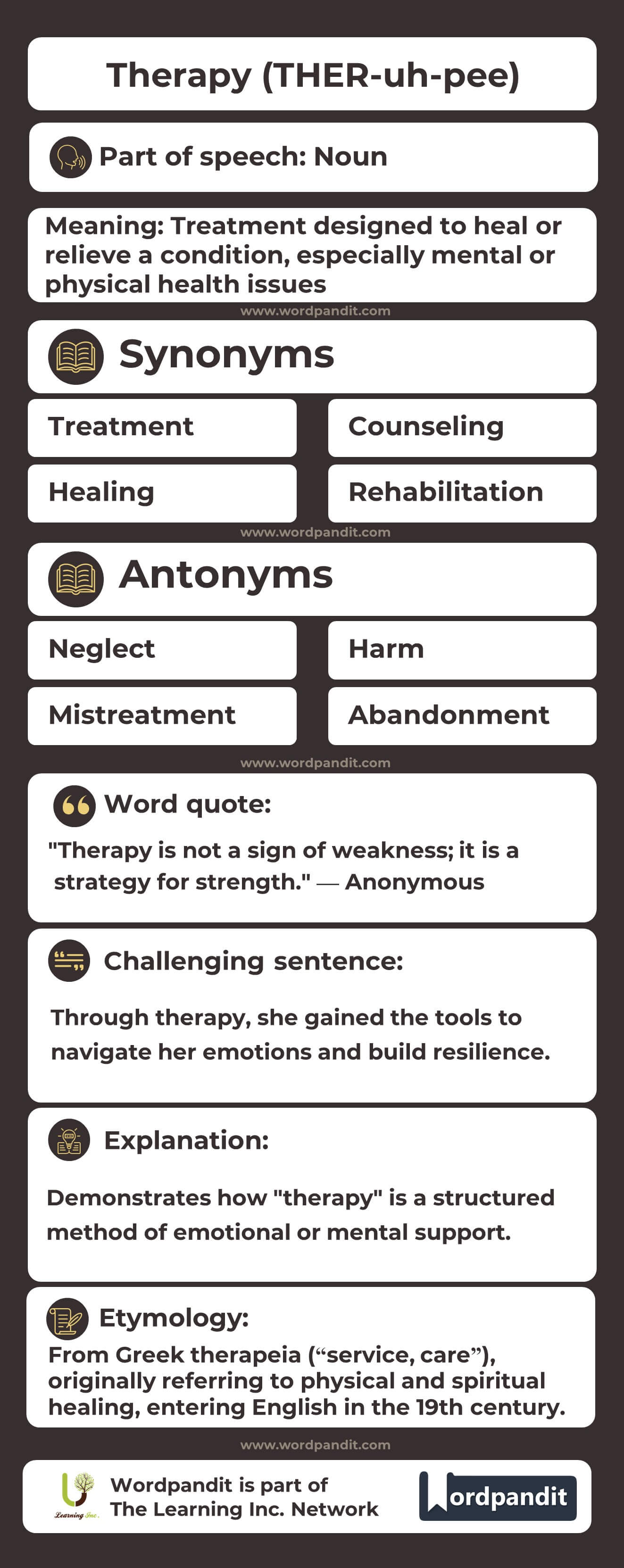 Therapy Flashcard