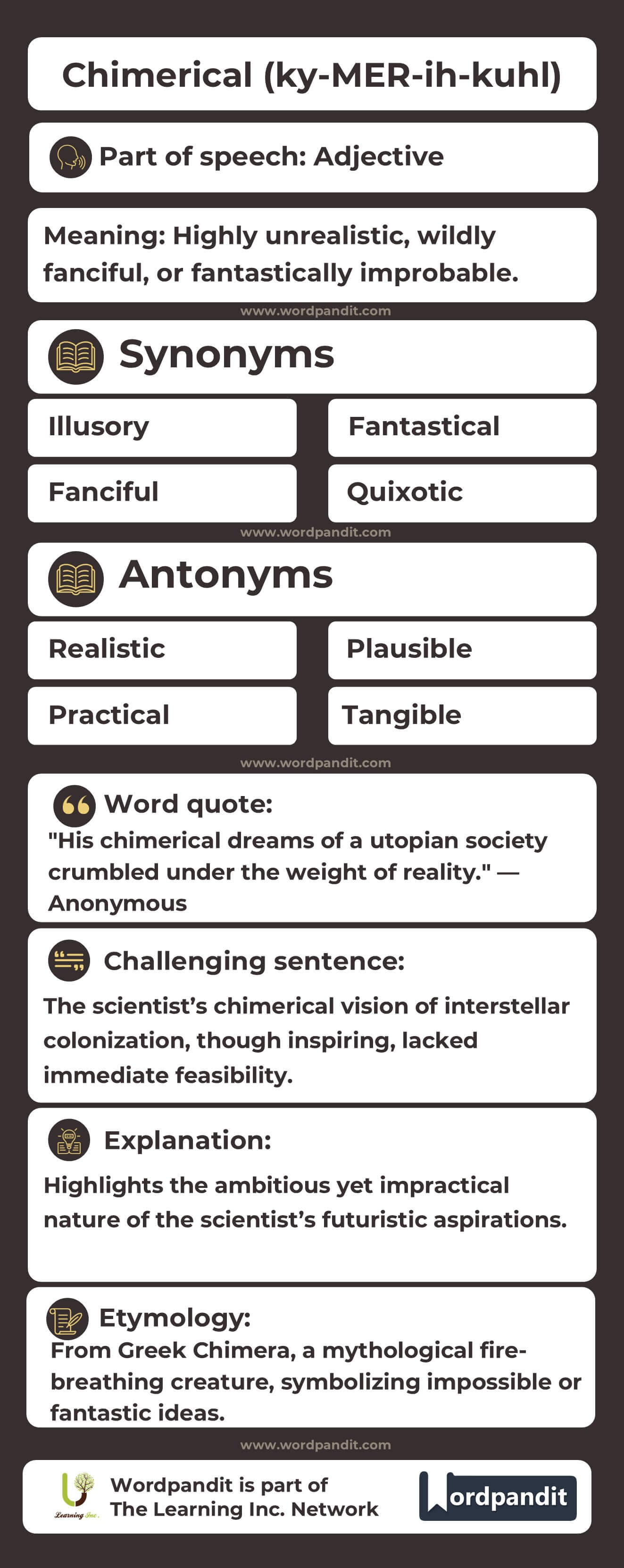 Chimerical Flashcard