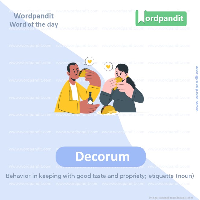 Decorum Picture Vocabulary