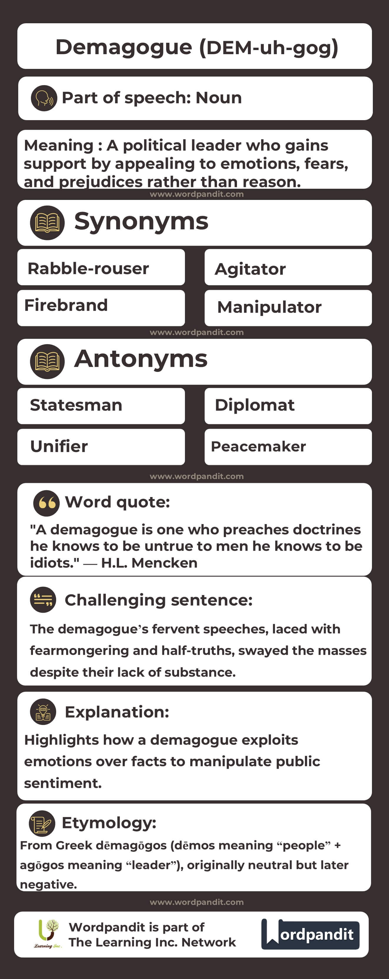 Demagogue Flashcard