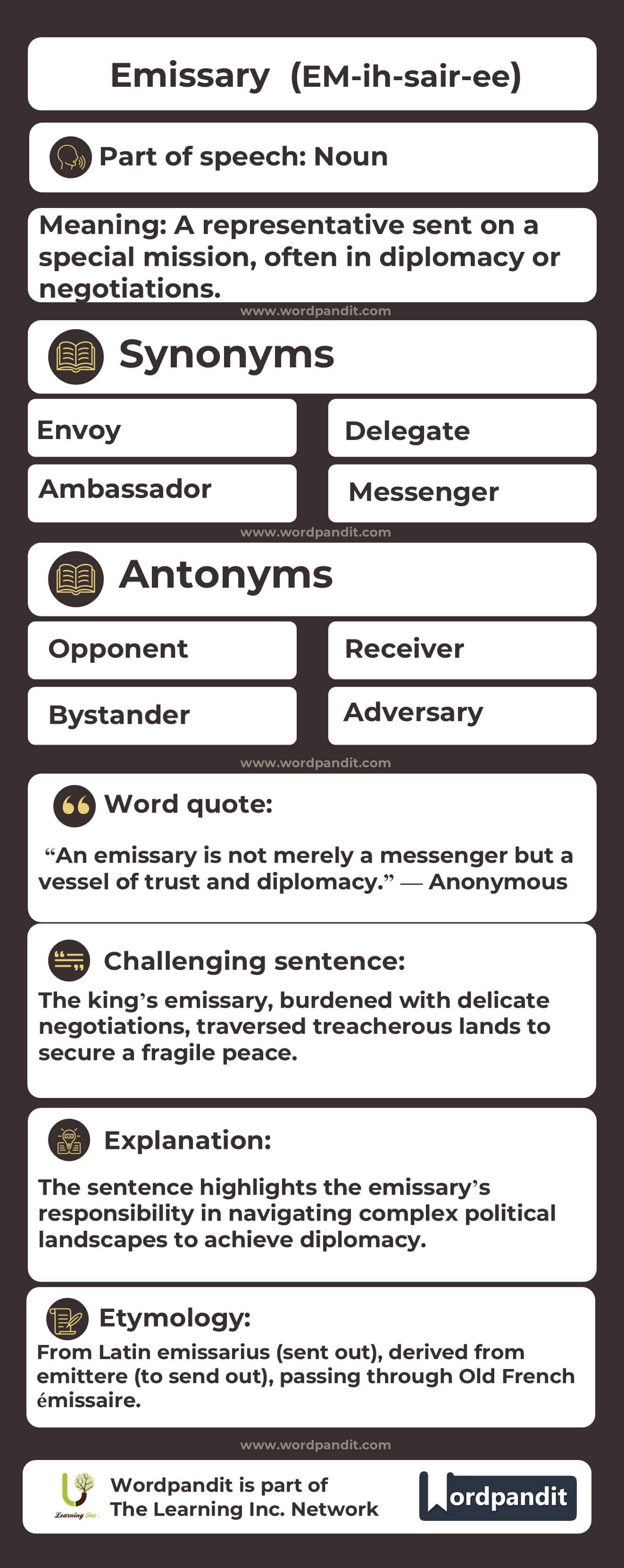 Emissary Flashcard