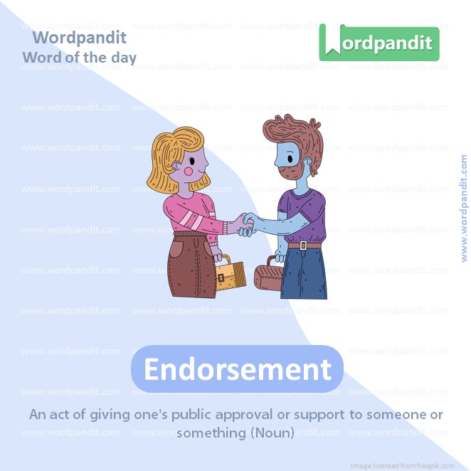 Endorsement Picture Vocabulary