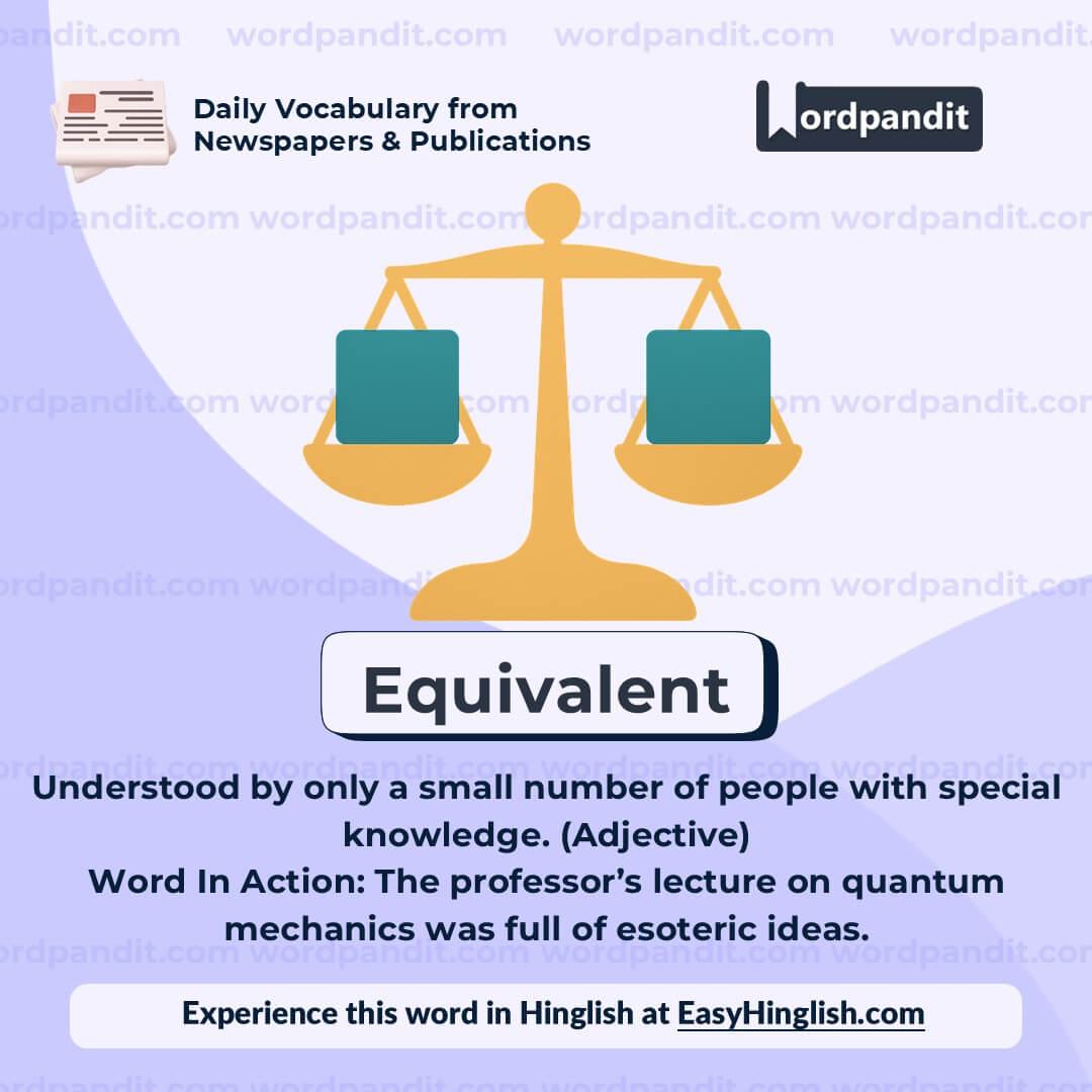 Equivalent Equivalent