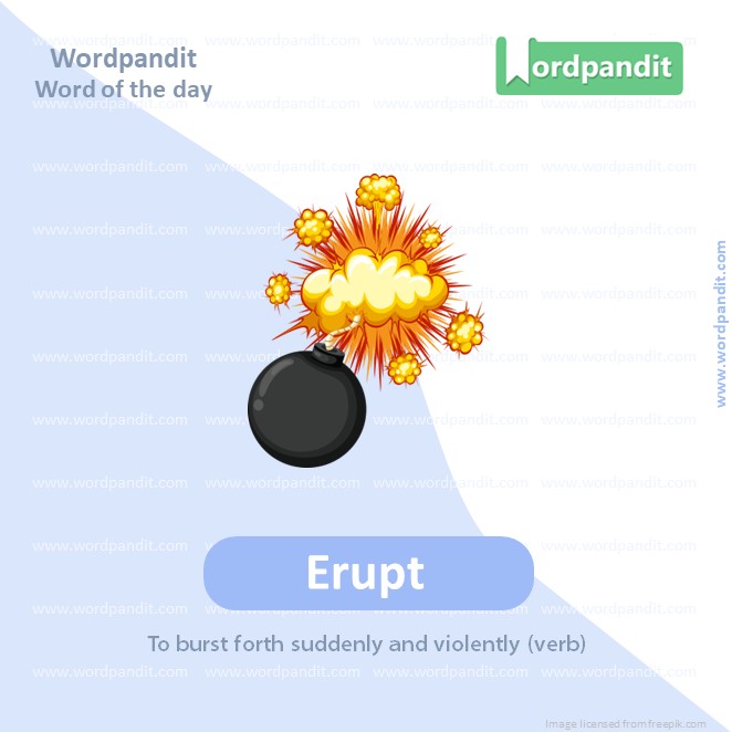 Erupt Picture Vocabulary