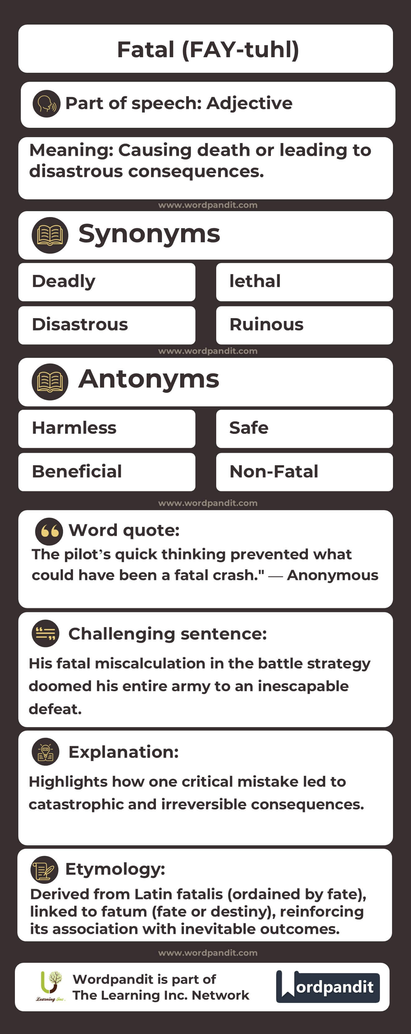 Fatal Flashcard