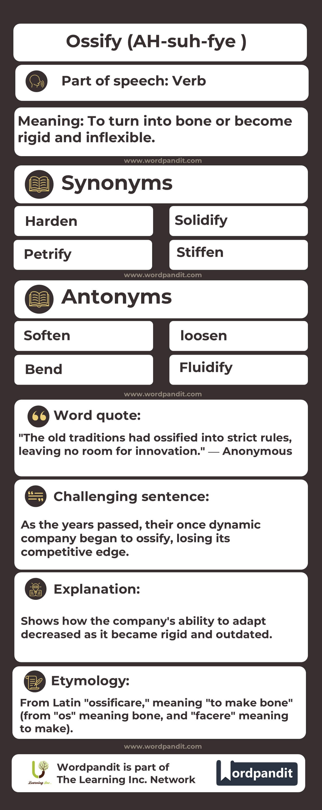 Ossify Flashcard