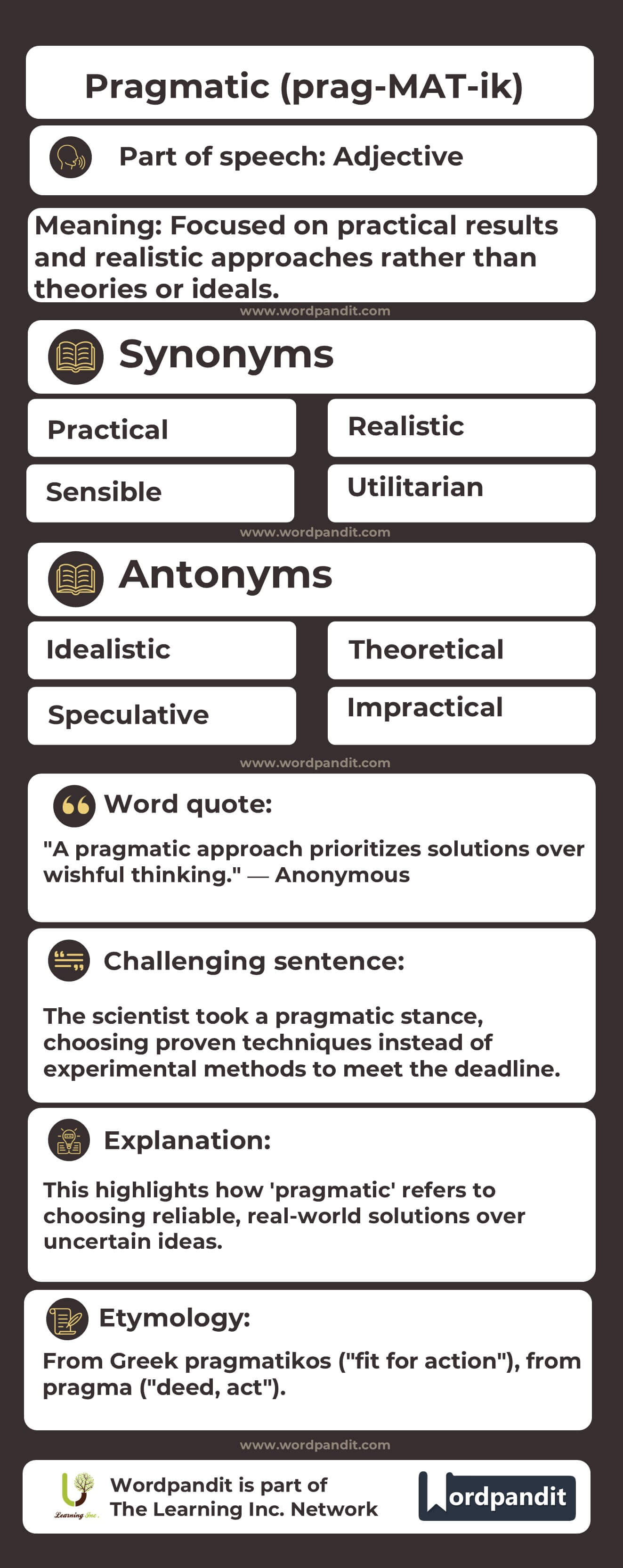 Pragmatic Flashcard