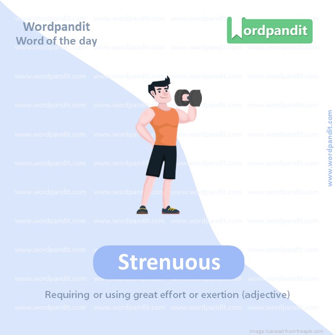Strenuous Picture Vocabulary