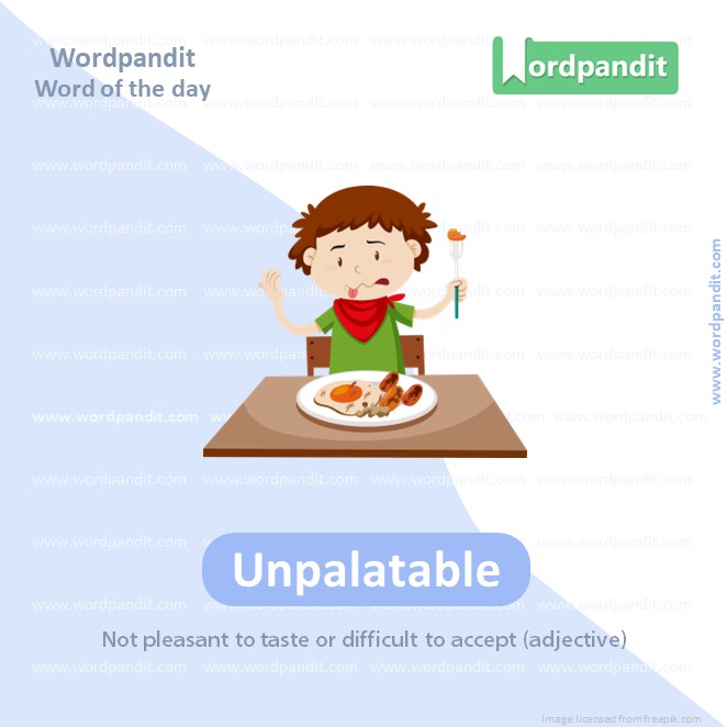 Unpalatable Picture Vocabulary