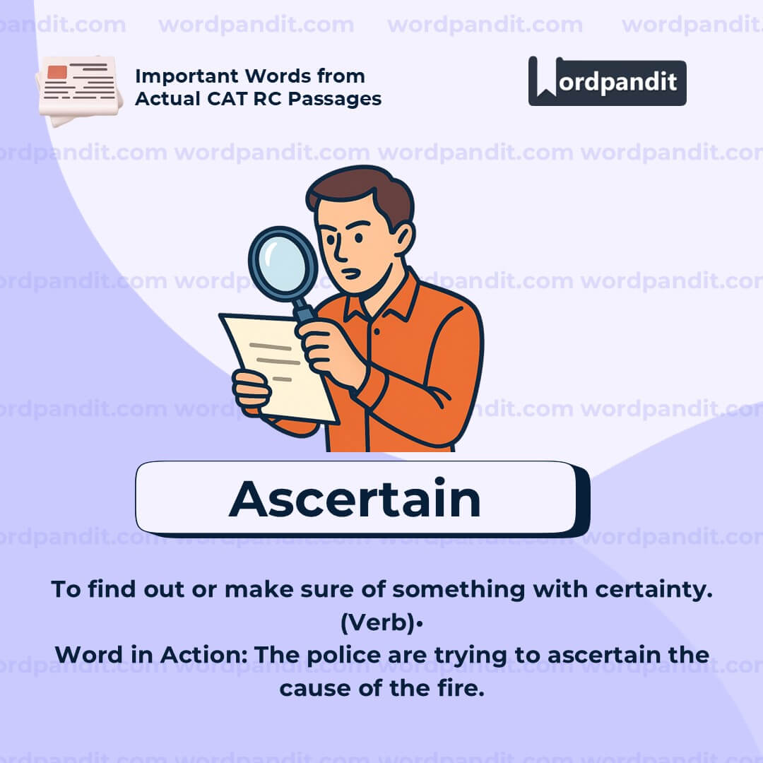 Ascertain Ascertain