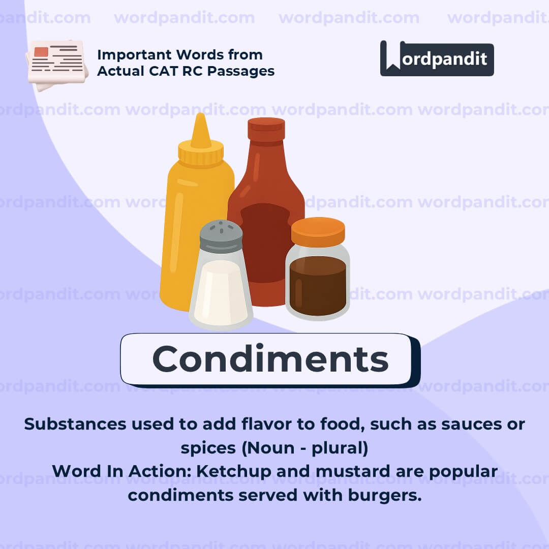 Condiments