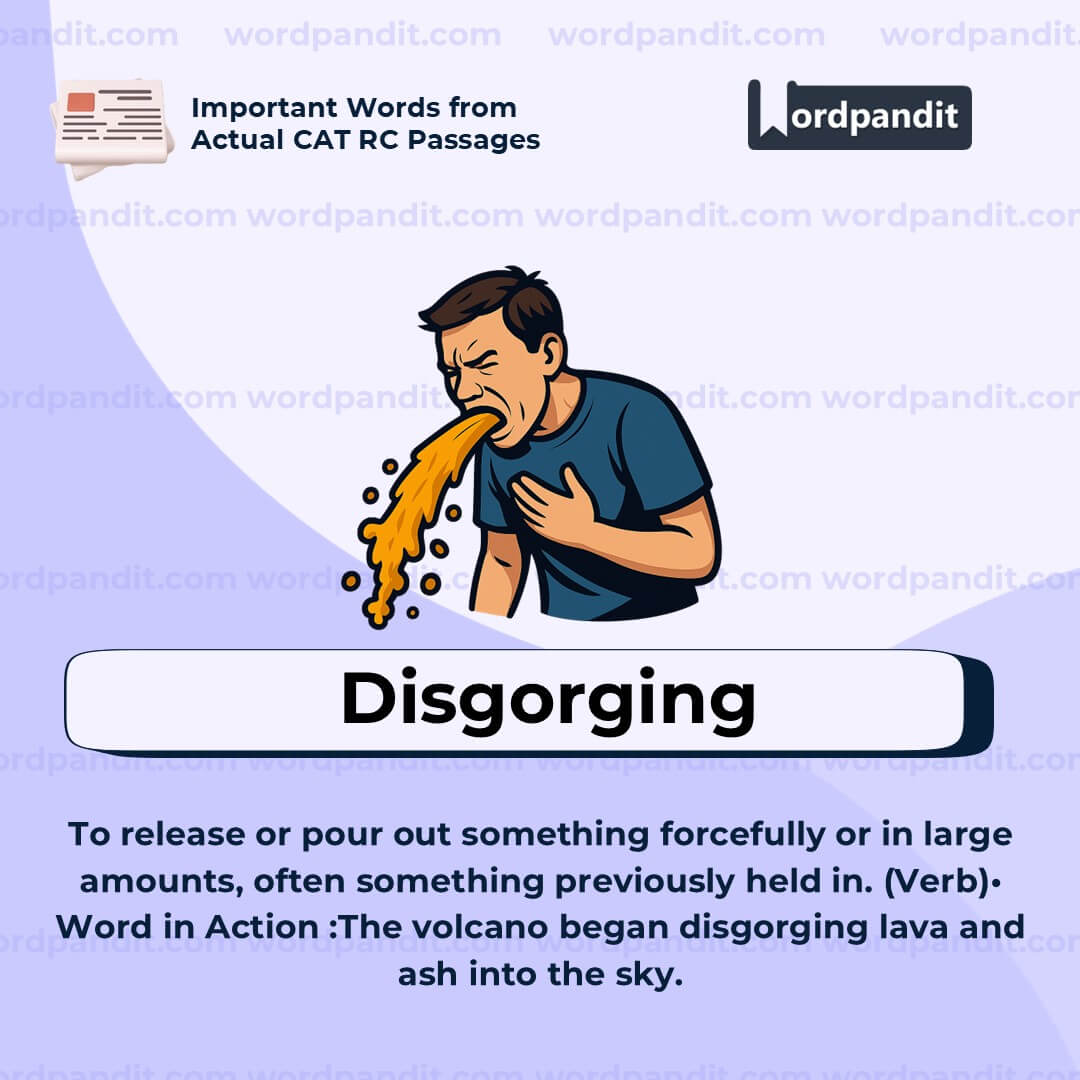 Disgorging