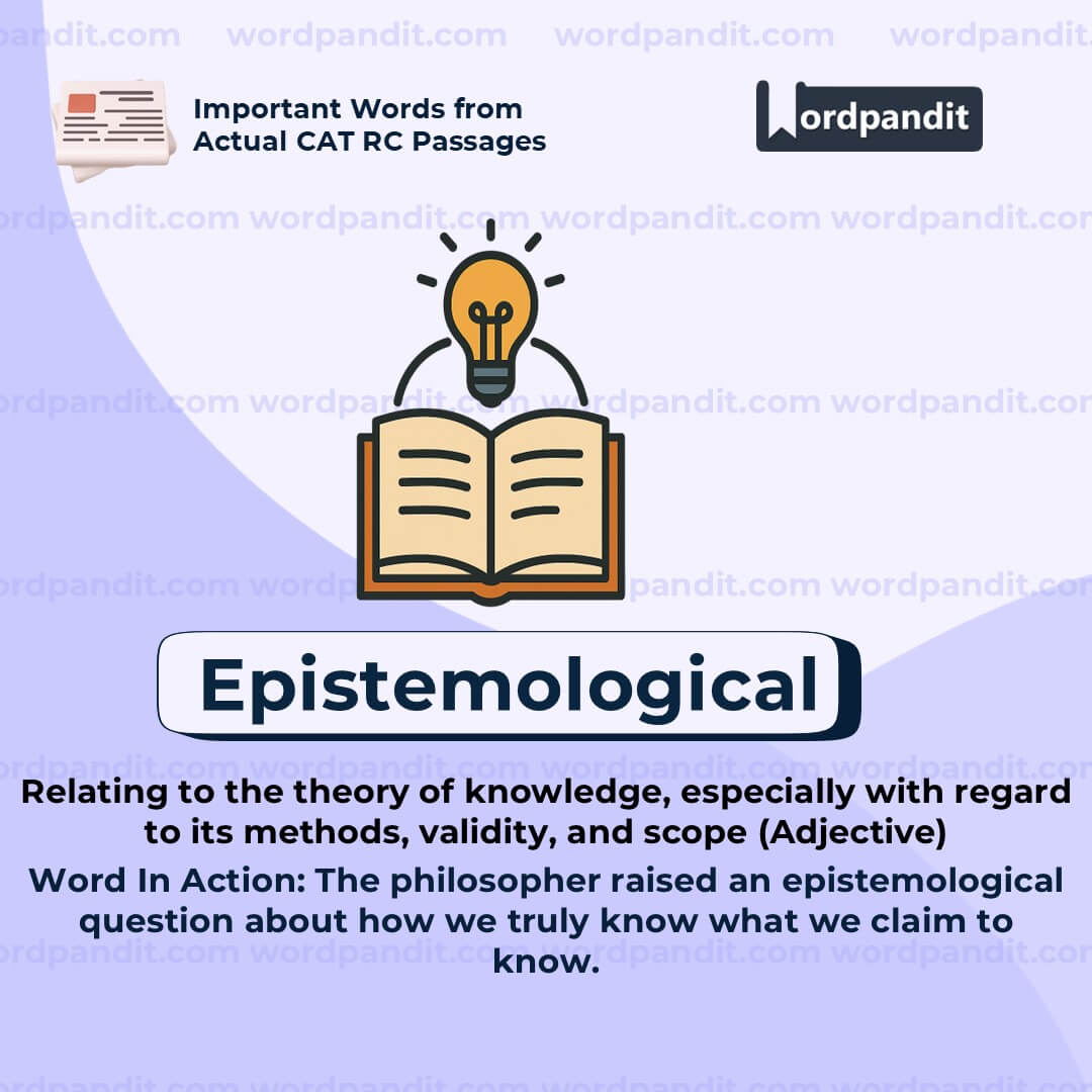 Epistemological Epistemological