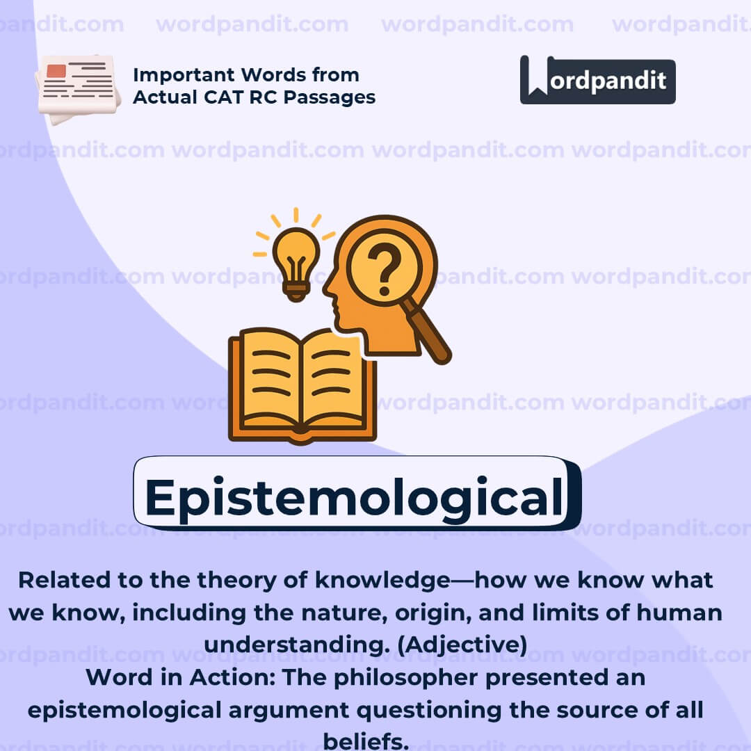 Epistemological Epistemological