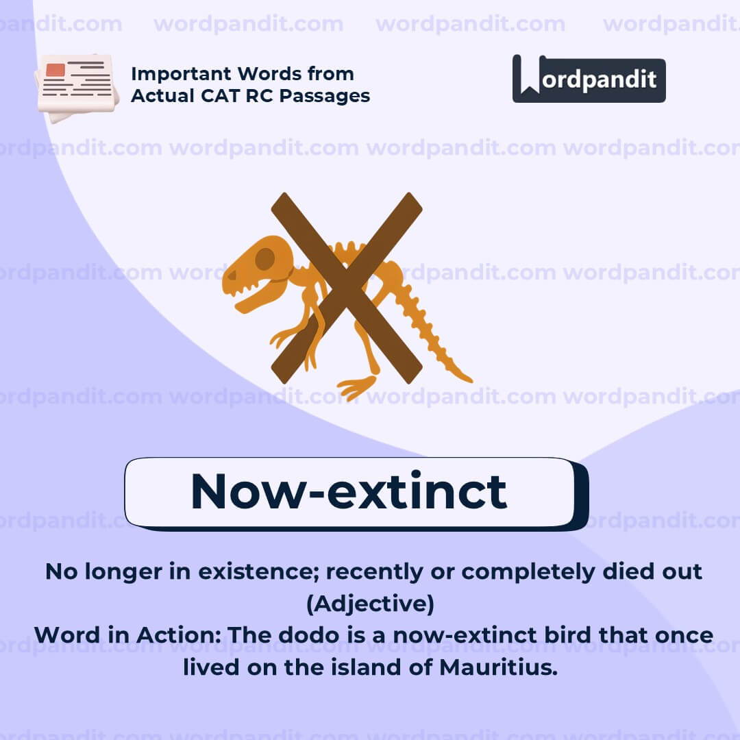 Now Extinct Now Extinct