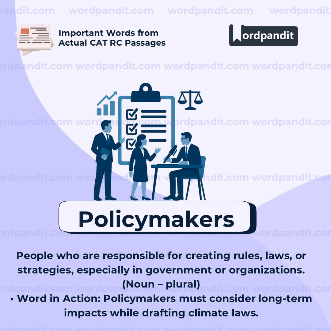 Policymakers Policymakers