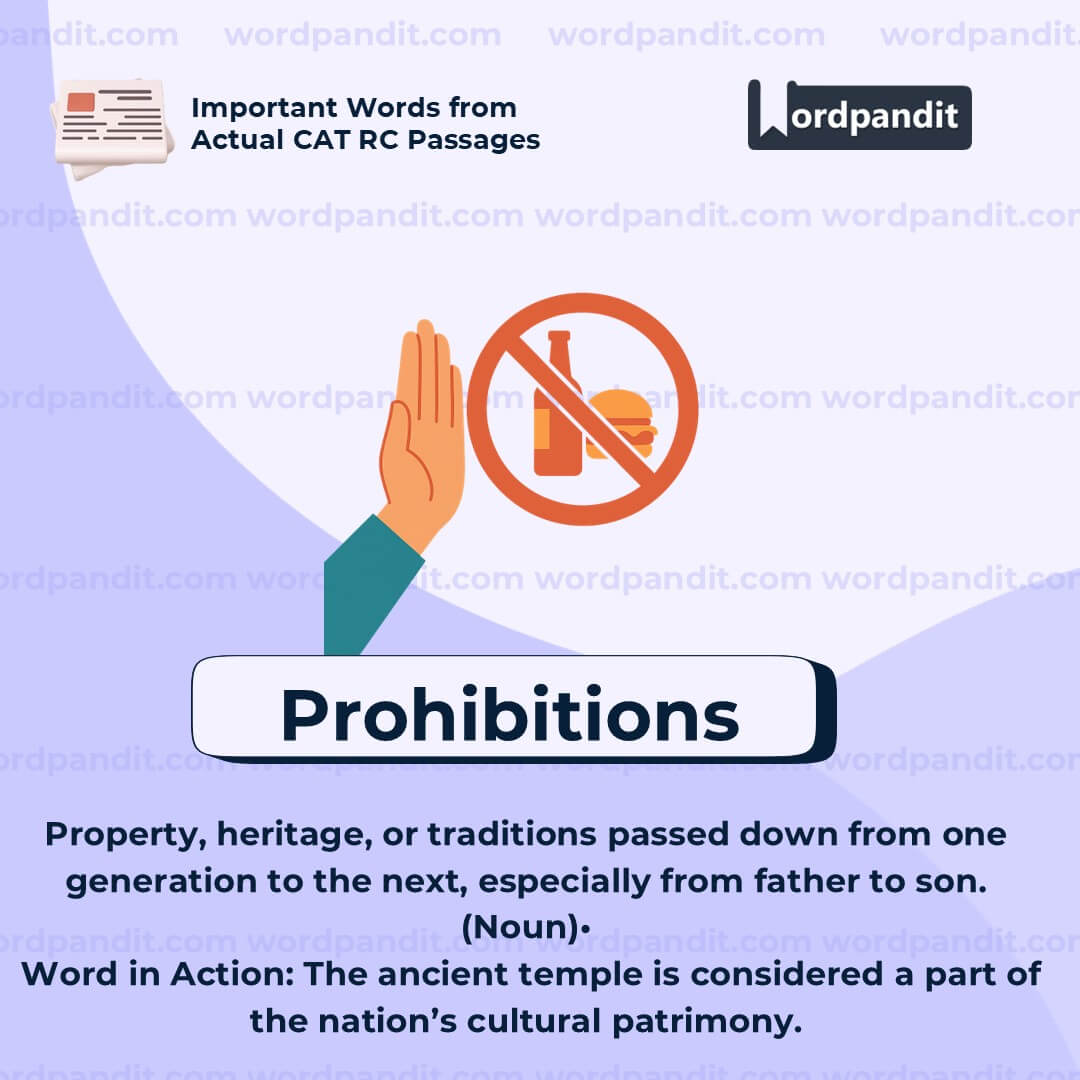 Prohibitions Prohibitions