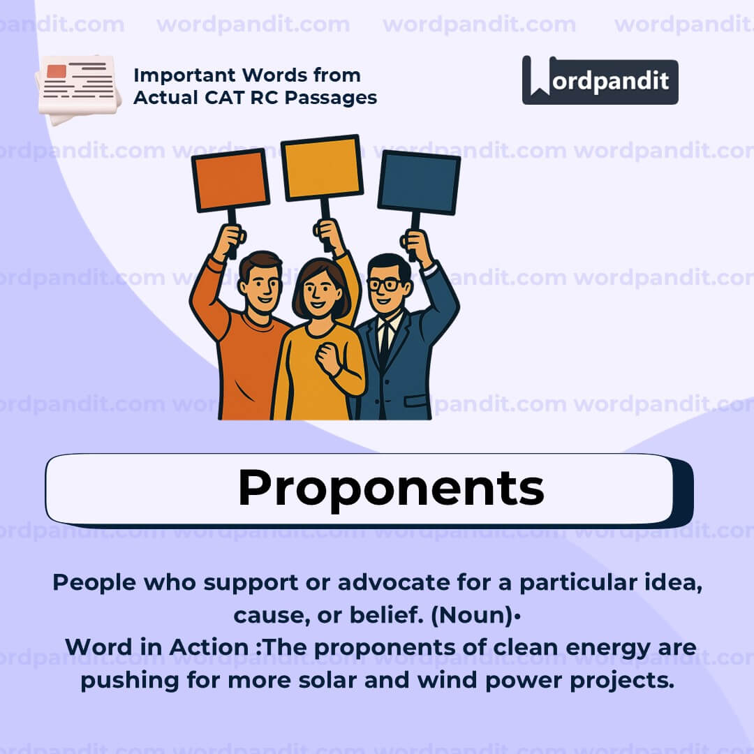 Proponents