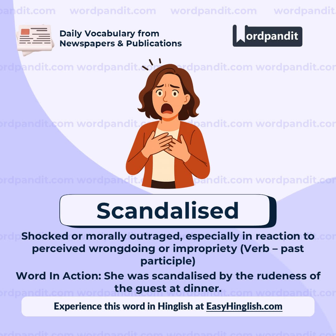 Scandalised Scandalised