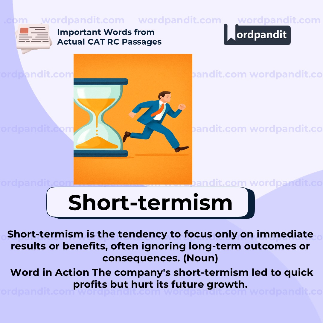 Short Termism Short Termism