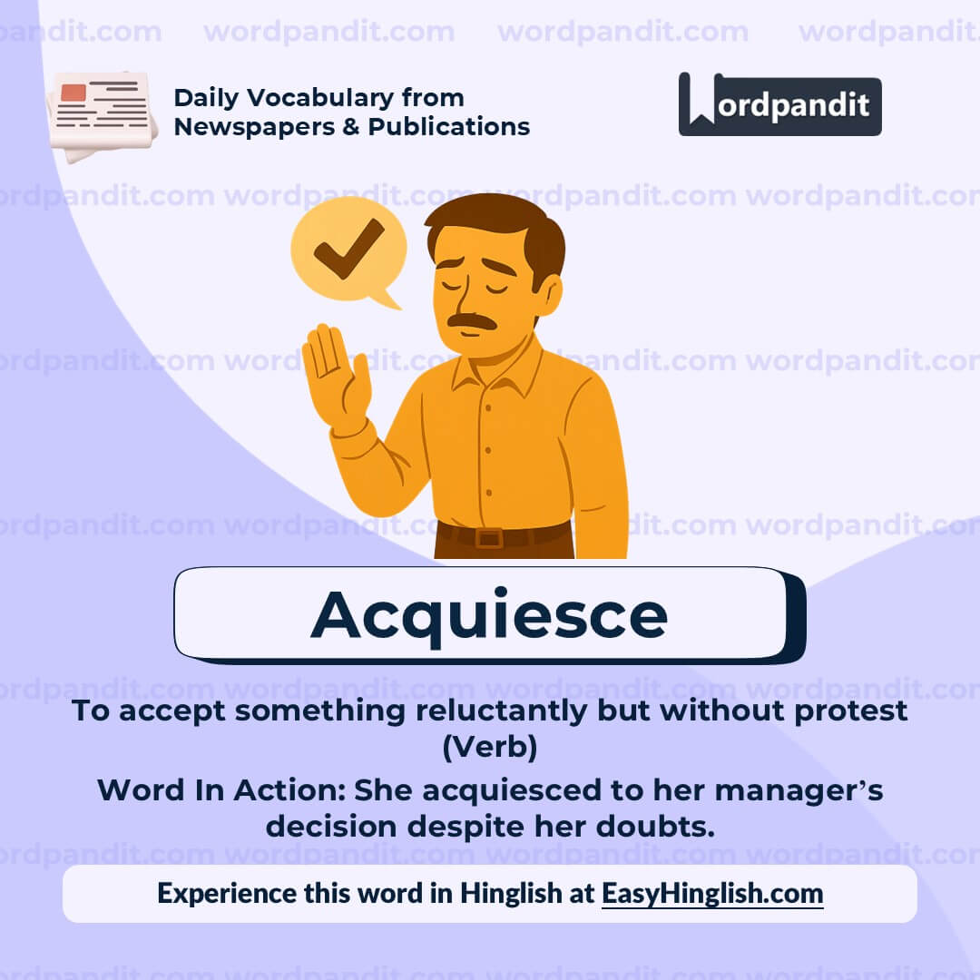 Acquiesce