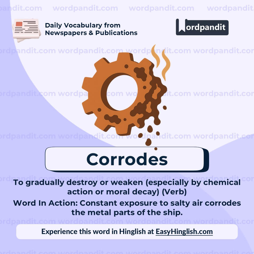Corrodes
