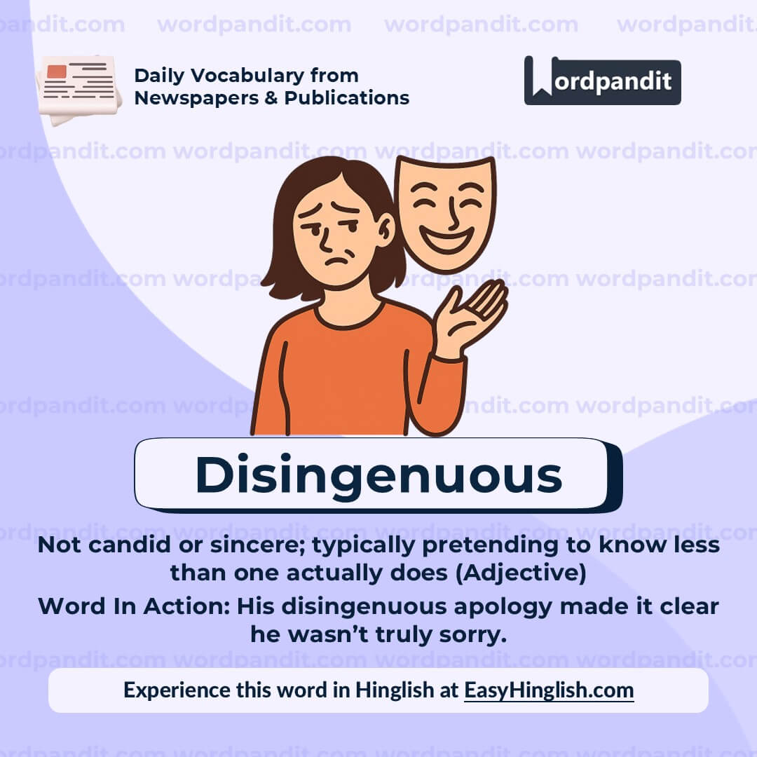 Disingenuous