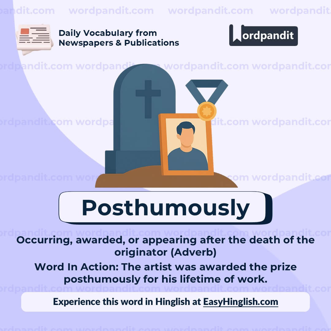 Posthumously