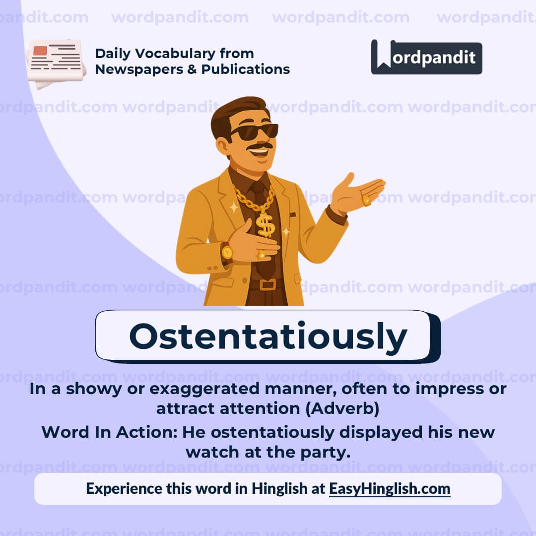 Ostentatiously