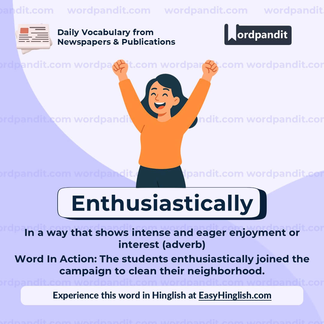 Enthusiastically