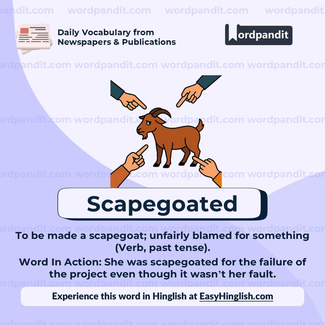 Scapegoated Scapegoated