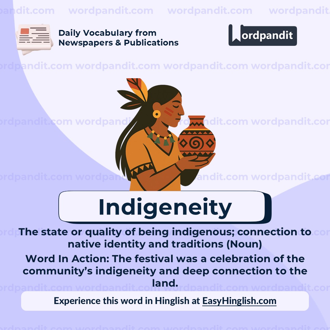 Indigeneity Indigeneity