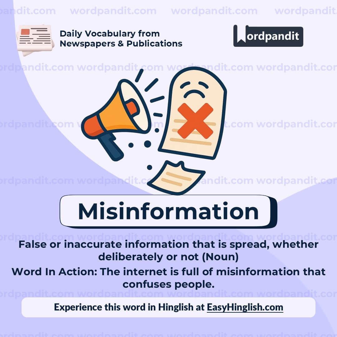 Misinformation Misinformation