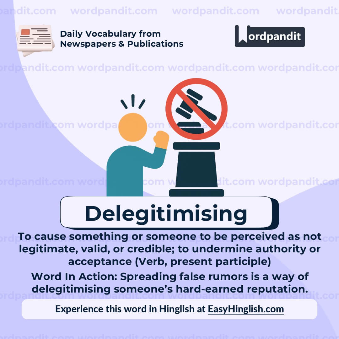 Delegitimising
