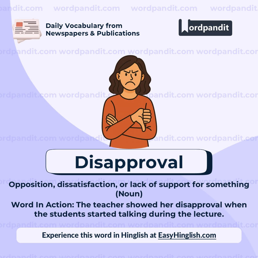 Disapproval
