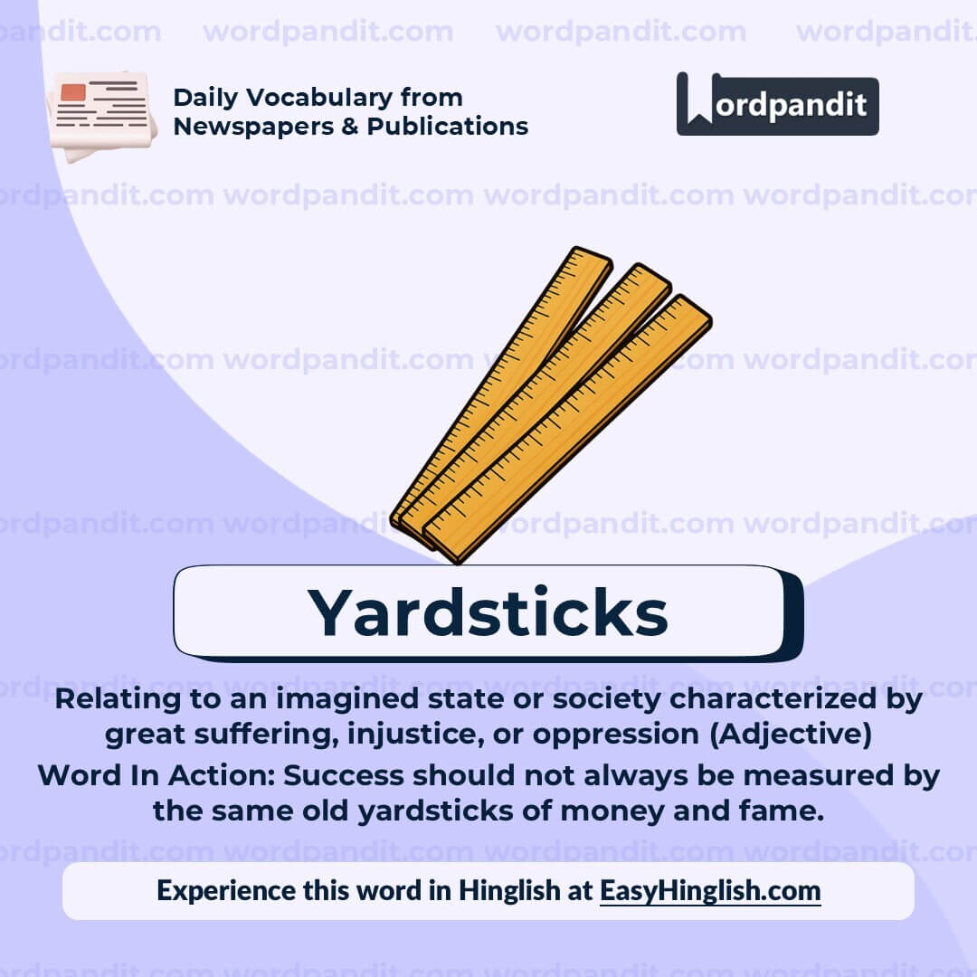 Yardsticks Yardsticks